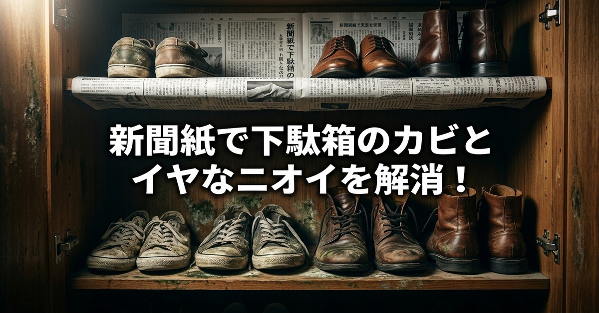 下駄箱に新聞紙を敷く効果とは？カビ・悪臭を防ぐ仕組みを解説