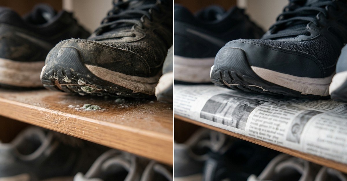 下駄箱に新聞紙を敷くメリット：カビと悪臭を同時に防ぐ科学的な理由