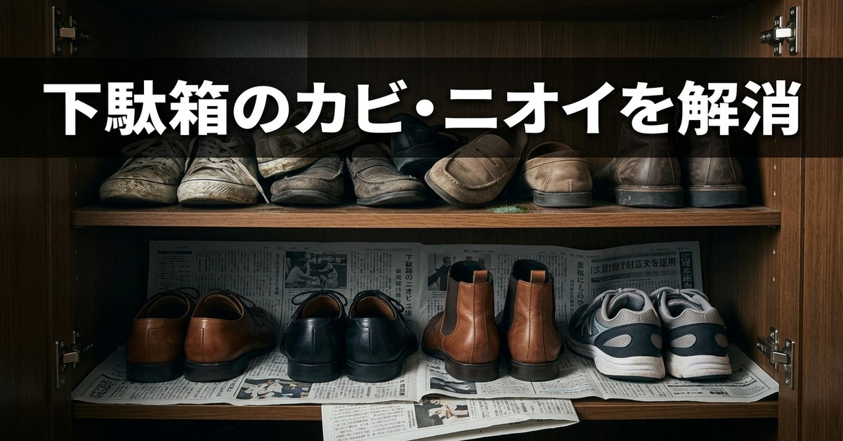 下駄箱の湿気と臭いを防ぐ！新聞紙を活用した効果的なカビ対策